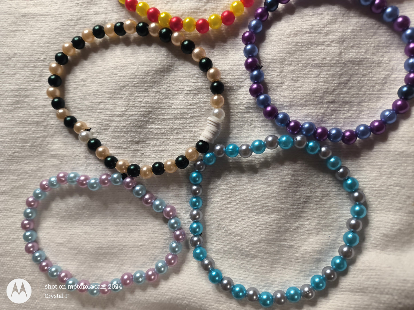 Multicolor Pearl Beads Bundle 7 Pack