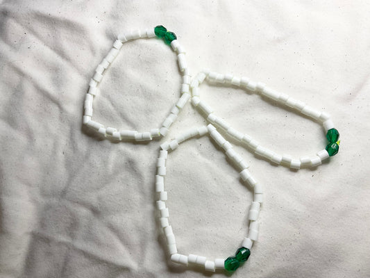 White Bead Bracelet