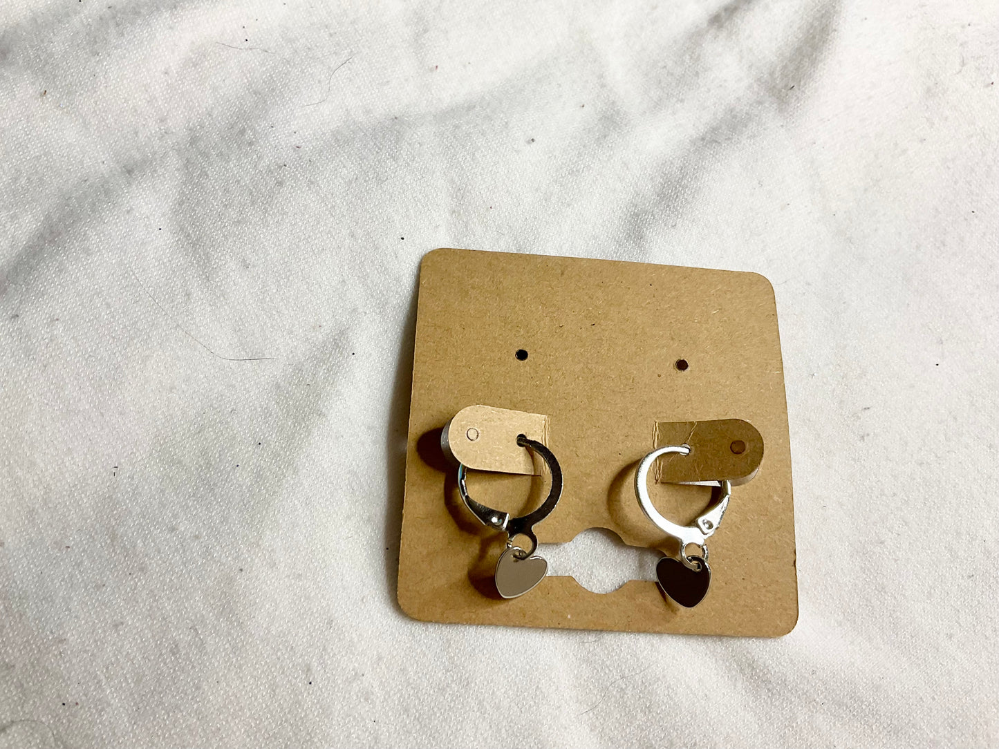 Small Heart Silver Earrings