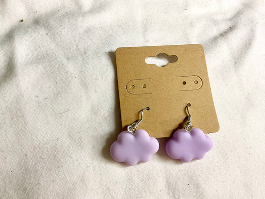 Purple Cloud Earring