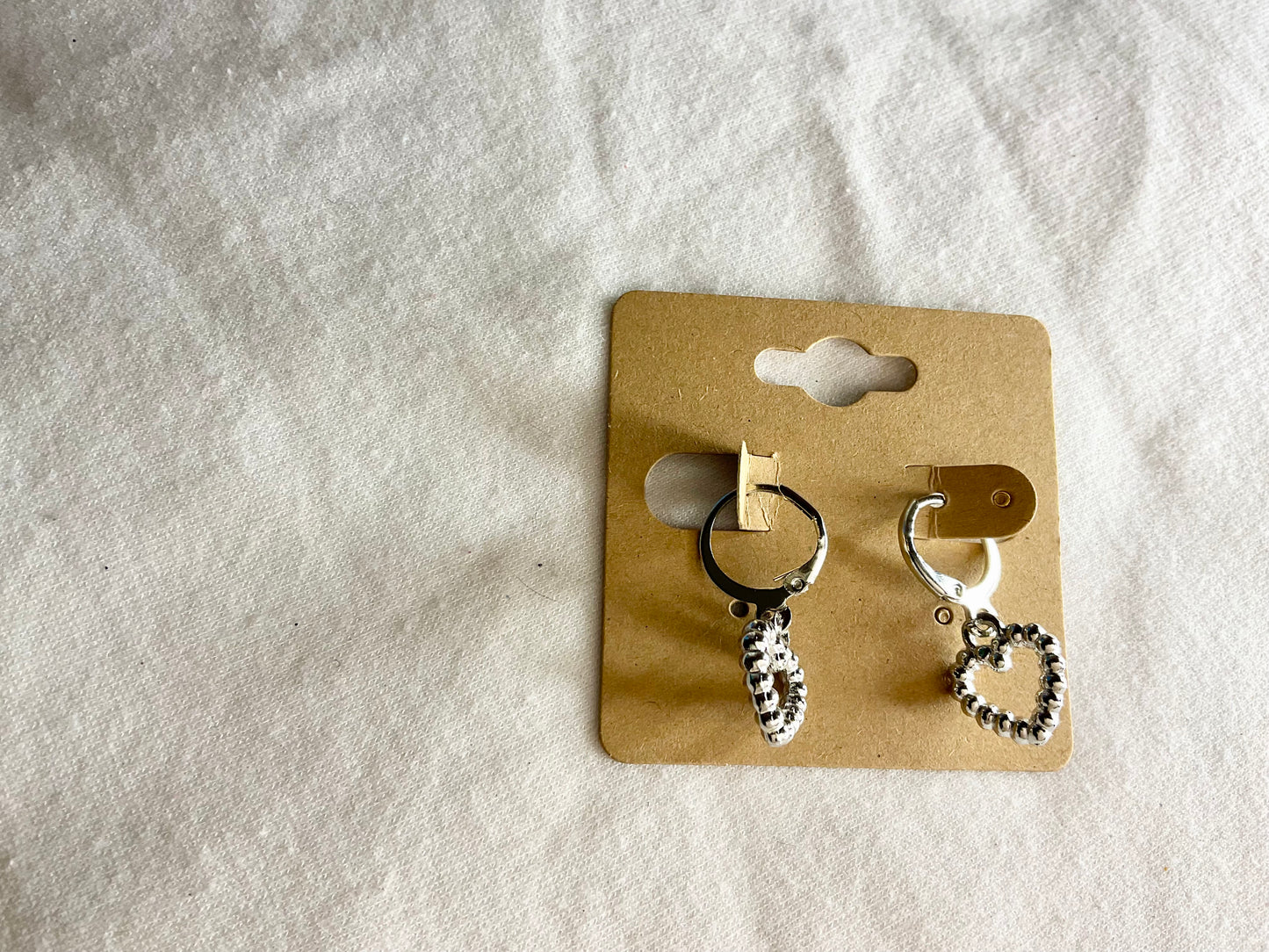 Multiple Silver Heart Earrings 3 pack